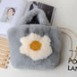 Fuzzy Fried Egg Handbag - Winter Shoulder Tote