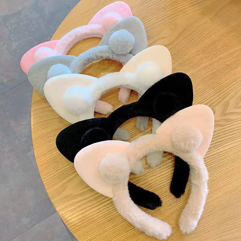 Cute Cat Ear Ball Headband