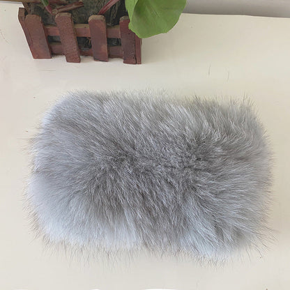 Warm Fox Fur Neck Warmer - Winter Fashion Accessory