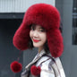 Winter Fox Fur Ear Flap Hat - Stylish & Warm