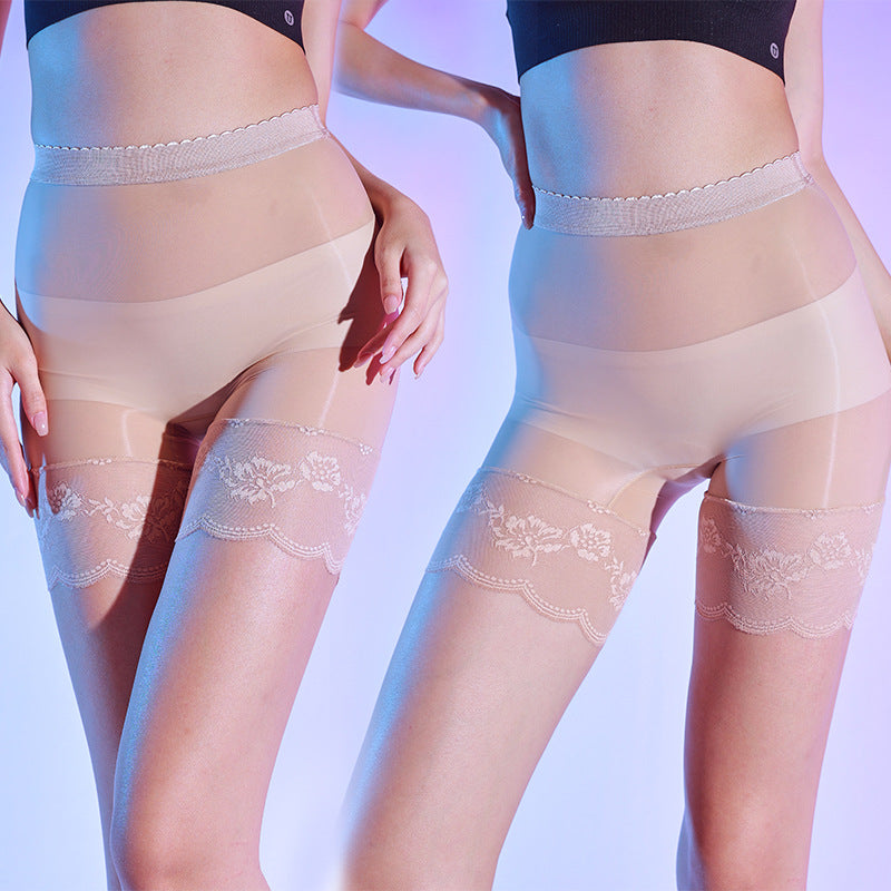 Ultra-thin 5D Silky safety pants 912-pin Seamless Oily Non-marking Open Panties Boxer Panties