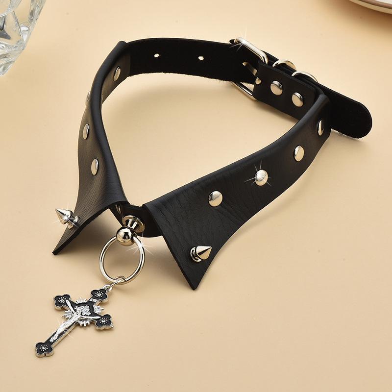 Cross Goth Punk Choker