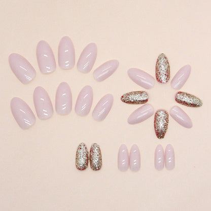 Almond Shape Pink Nails, Sweet and Shiny for Summer