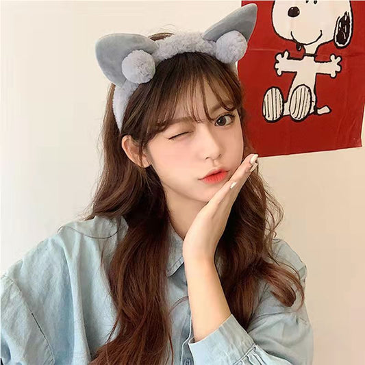 Cute Cat Ear Ball Headband