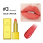 Golden Velvet Matte Lipstick - Long-Lasting, Non-Transfer