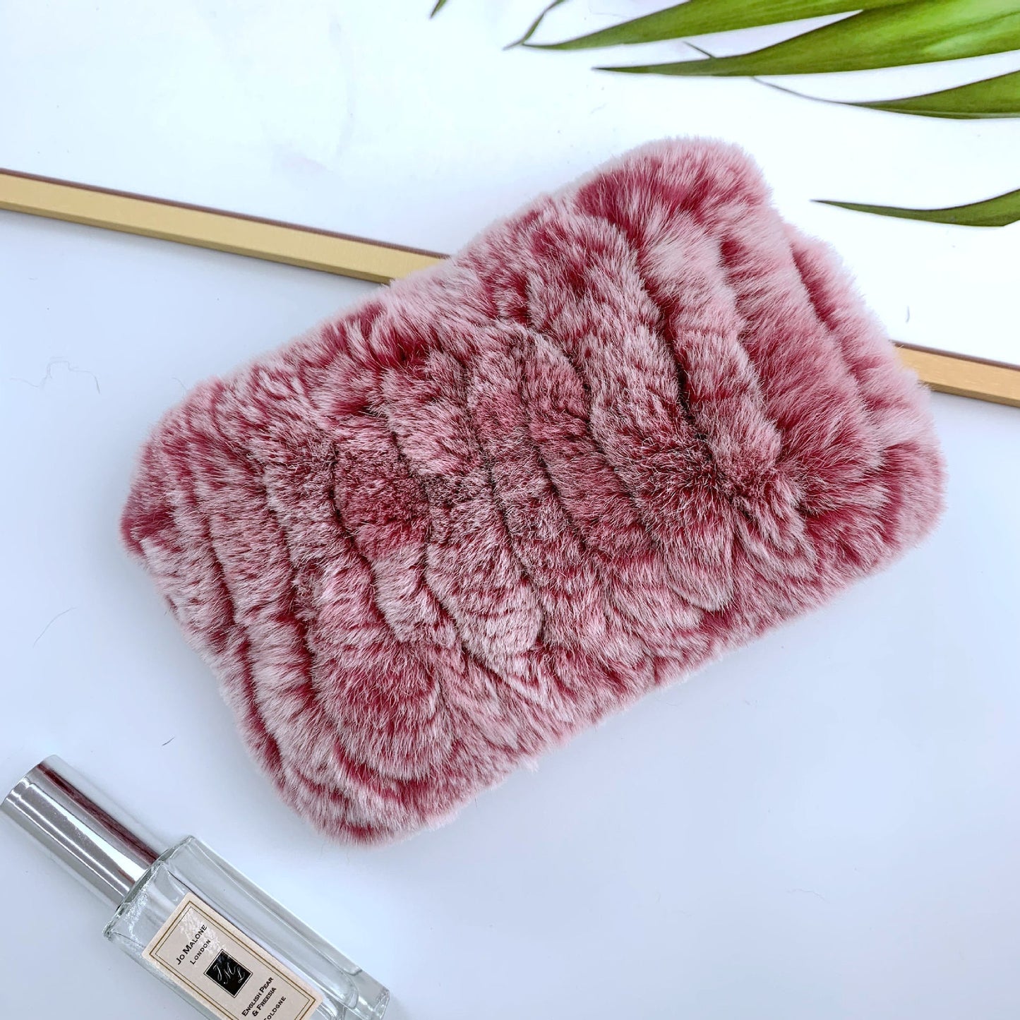 Warm Real Rabbit Fur Neck Warmer - Elastic Design