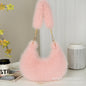 Cute Faux Fur Crossbody Bag - Winter Fashion Tote