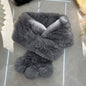 Real Rabbit Fur Long Winter Scarf - Warm & Chic