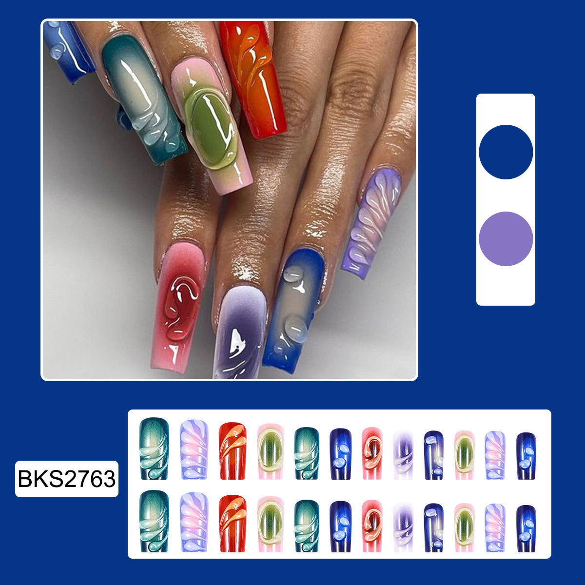 New FashionLong INS Style European Nail Tips