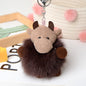 Cute Fuzzy Calf Keychain - Fashionable & Versatile