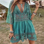 Sexy Lace Vacation Beach Cover-up Outerwear  Swimwear