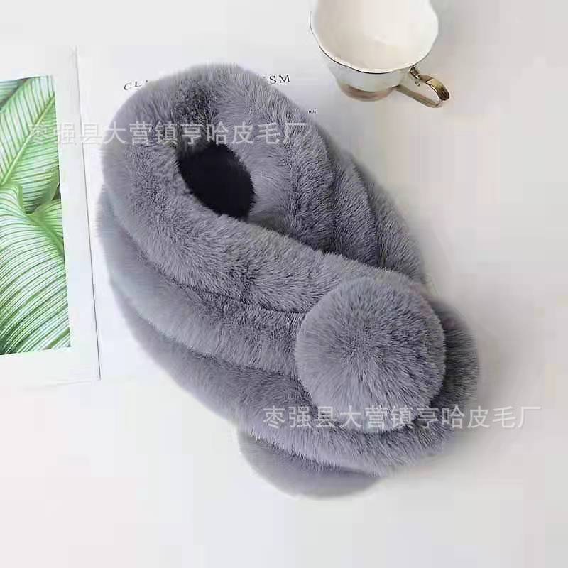 Cute Faux Fur Winter Scarf - Cozy & Warm