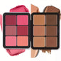 12-Color Iron Box Blush Palette - Matte & Shimmer Long-Lasting