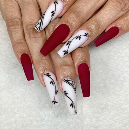 Removable Nail Extensions, Elegant Ballet Style