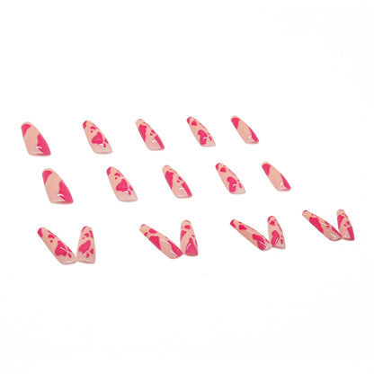 24-Piece Long Ballet Nails, Ready-to-Wear Nail Tips