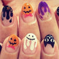 New FashionHalloween Bat and Ghost Face Nail Tips