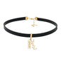 YSL Leather Metal Choker