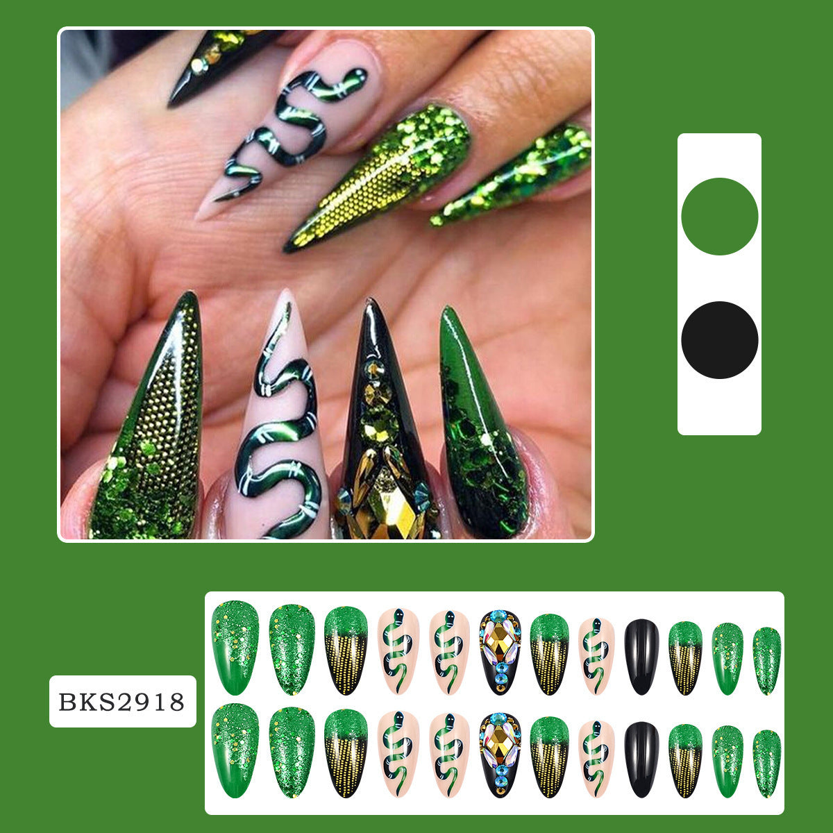 New FashionLong INS Style European Nail Tips