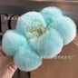 Luxury Real Rabbit Fur Large Hair Claw - Stylish Clip