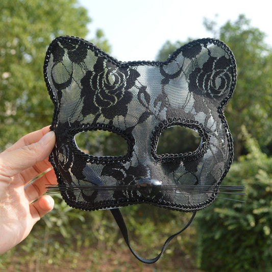 Lace Animal Cat Face Eye Mask