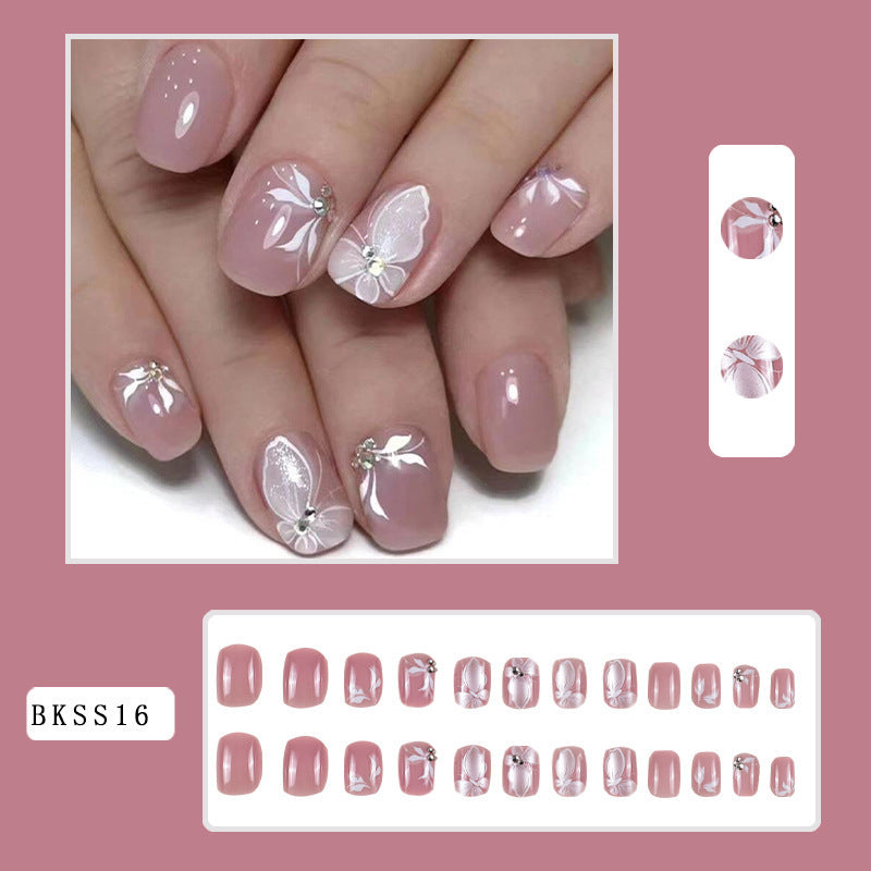 New FashionLong INS Style French Tip Nail Tips