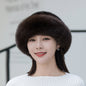 Winter Mink Fur Bucket Hat - Warm & Stylish