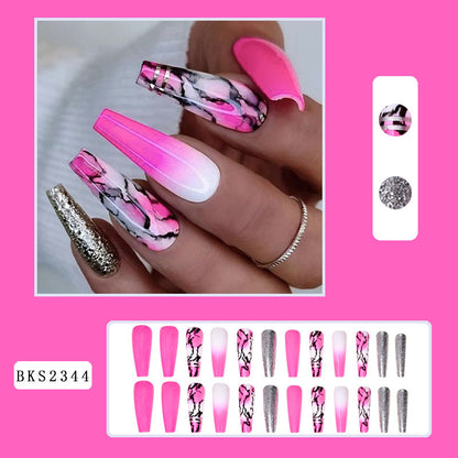 New FashionLong INS Style French Tip Nail Tips