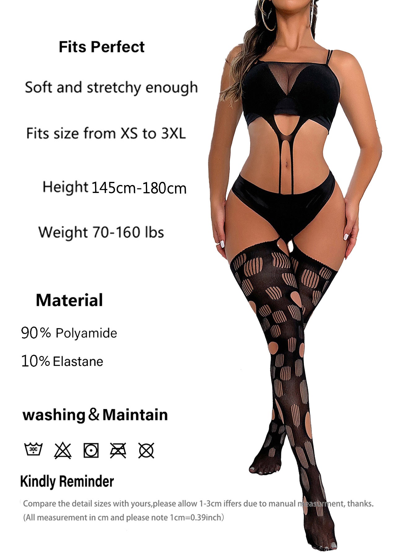 Sexy Sling Suspender Stockings Set