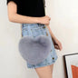 Fashionable Faux Fur Heart-Shaped Chain Crossbody Bag