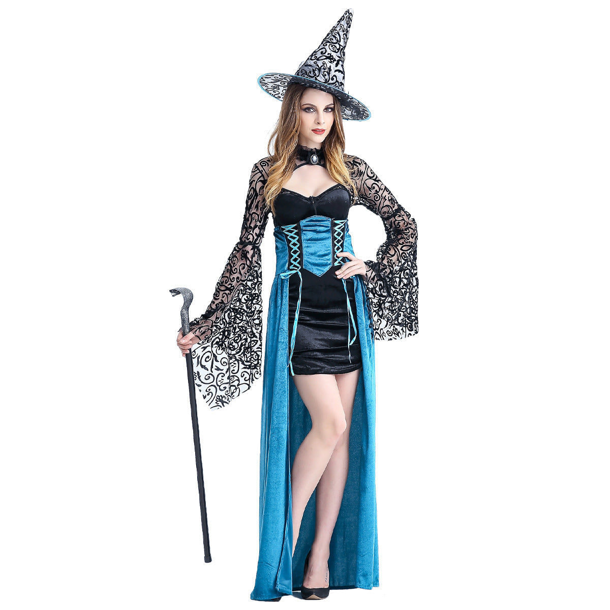 Halloween Cosplay Magician Slim Dress