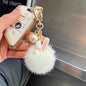 Cute Real Rabbit Mink Bunny Keychain Plush Toy