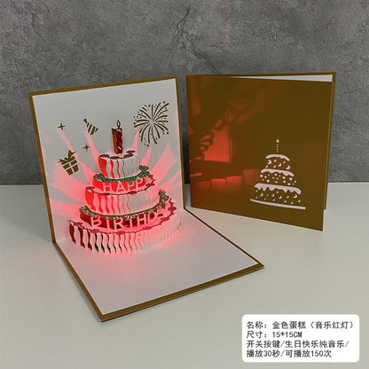 Ins - style 3D Birthday Greeting Card