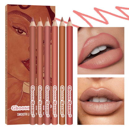 Waterproof Matte Lip Liner Set - Nude Shades