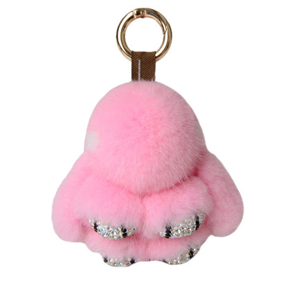 Mini Fuzzy Bunny Charm - Wholesale Keychain & Bag Accessory