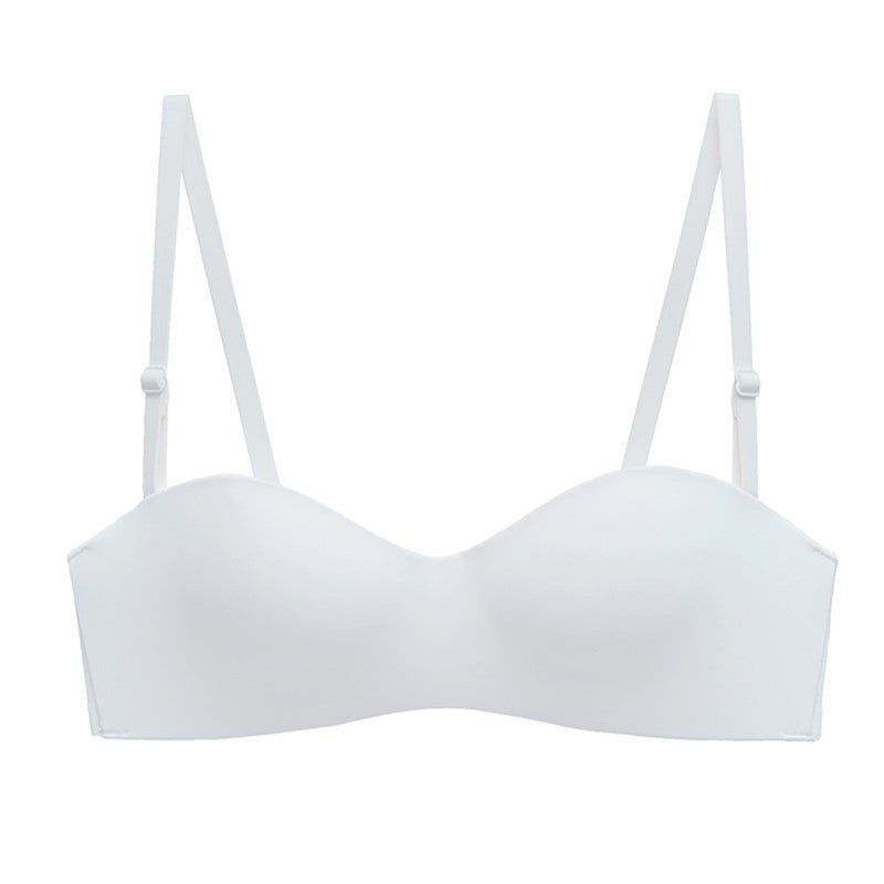 Non Wired Invisible Gathering Strapless Bras