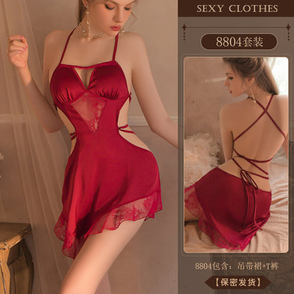 Sexy Lace Back Nightgown Sexy Lingerie