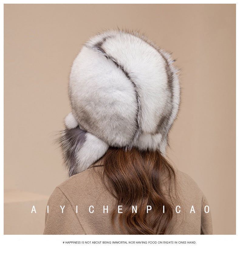 Warm Fox Fur Ear Flap Hat - Winter Fashion Trend