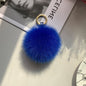 Fox Fur Pom Pom Keychain & Car Charm - Small Size