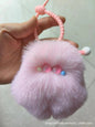 Cute Fuzzy Ice Cream Keychain - 10cm Plush Toy