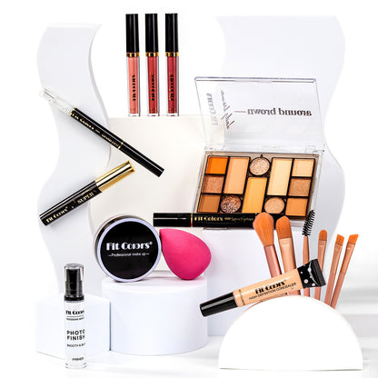 New Fashion 18-Piece Complete Makeup Kit with Brushes and Tools-Homeunderwear