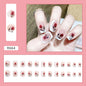 Minimalist Milk White French Vintage Rose Manicure Nails Wholesale Luxury Style-homeunderwear