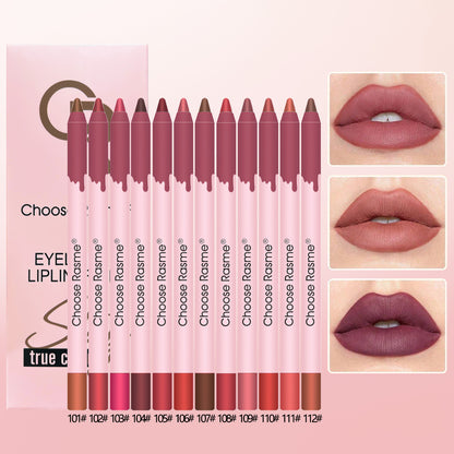 New Fashion12-Color Matte Lip Liner Set - Waterproof-homeunderwear