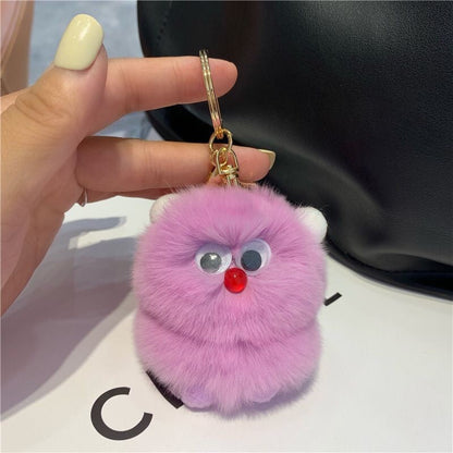 Cute Monster Plush Keychain - Ins Trendy Bag Charm