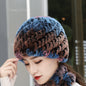 Winter Knit Real Rabbit Fur Hat - Warm & Stylish