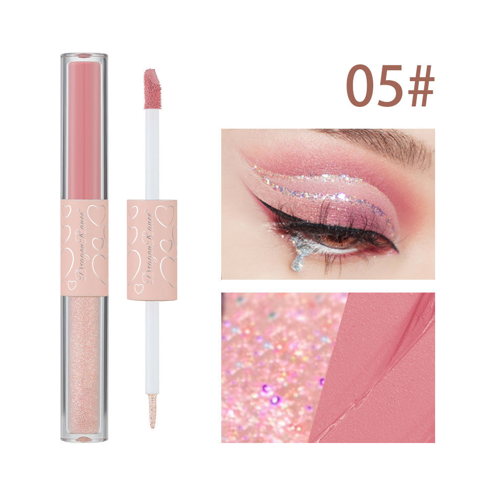 New Fashion Matte Liquid Eyeshadow with Glitter and Primer Duo-Homeunderwear