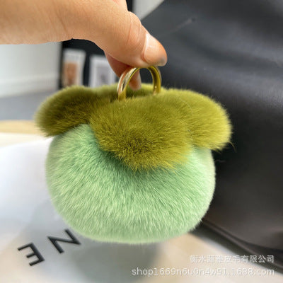 Cute Real Rabbit Fur Keychain for Women - Perfect Birthday Gift