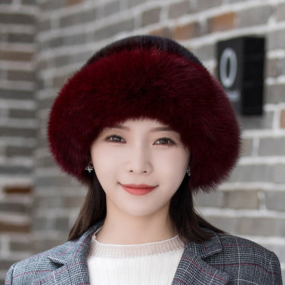 Winter Mink Fur Bucket Hat - Warm & Stylish