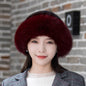 Winter Mink Fur Bucket Hat - Warm & Stylish