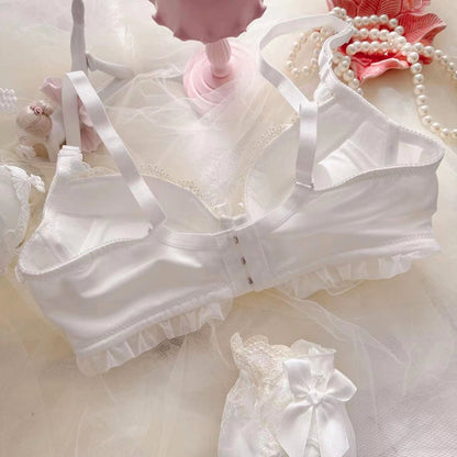 Lace Ruffle Kawaii Doll Romantic Royalcore Princess Lingerie Set