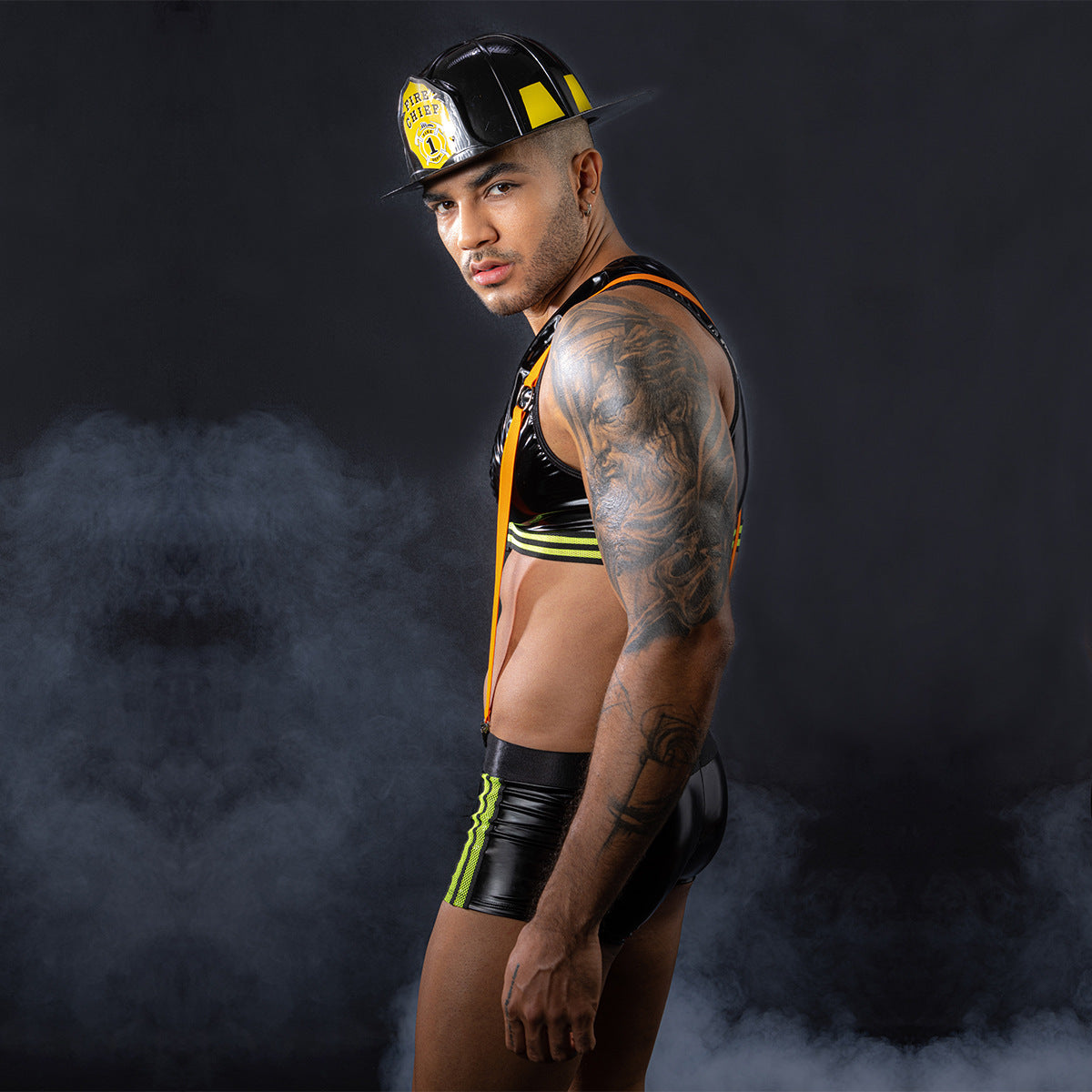 Free Shipping For Fireman Character Nightclub Men's Lingerie